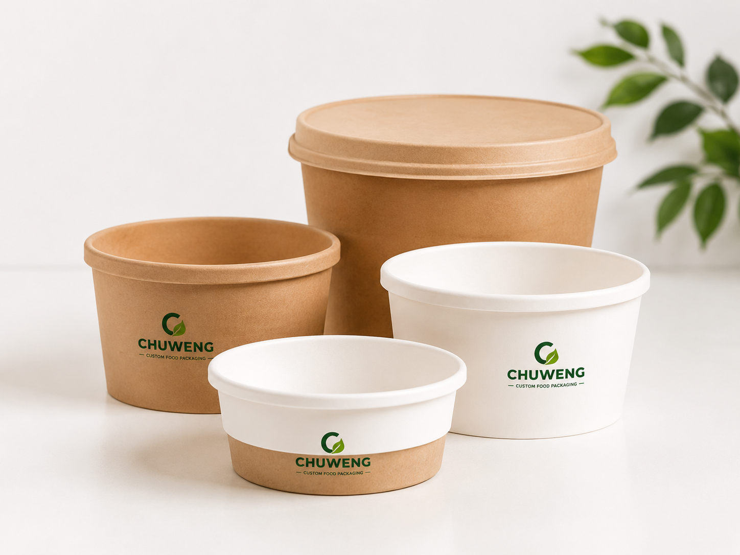 Disposable induction heating bowl for instant meals and noodles